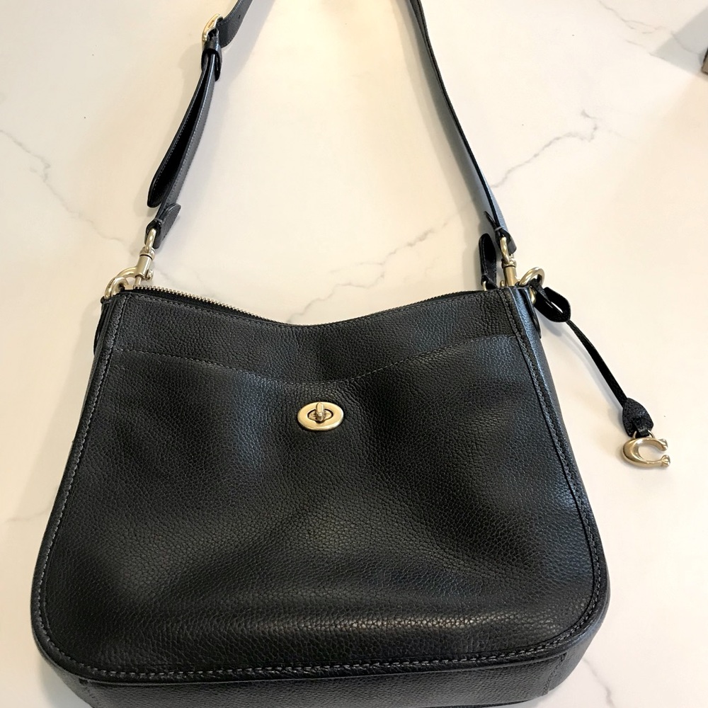 Like new black Coach Chaise Crossbody purse
